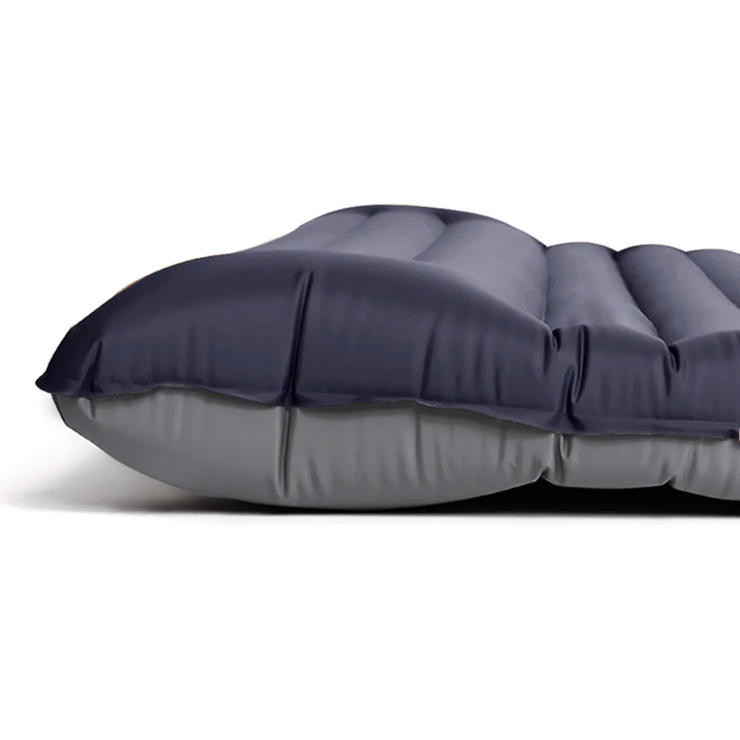 Matelas gonflable 10 cm avec pompe et oreiller intégré – Image 9