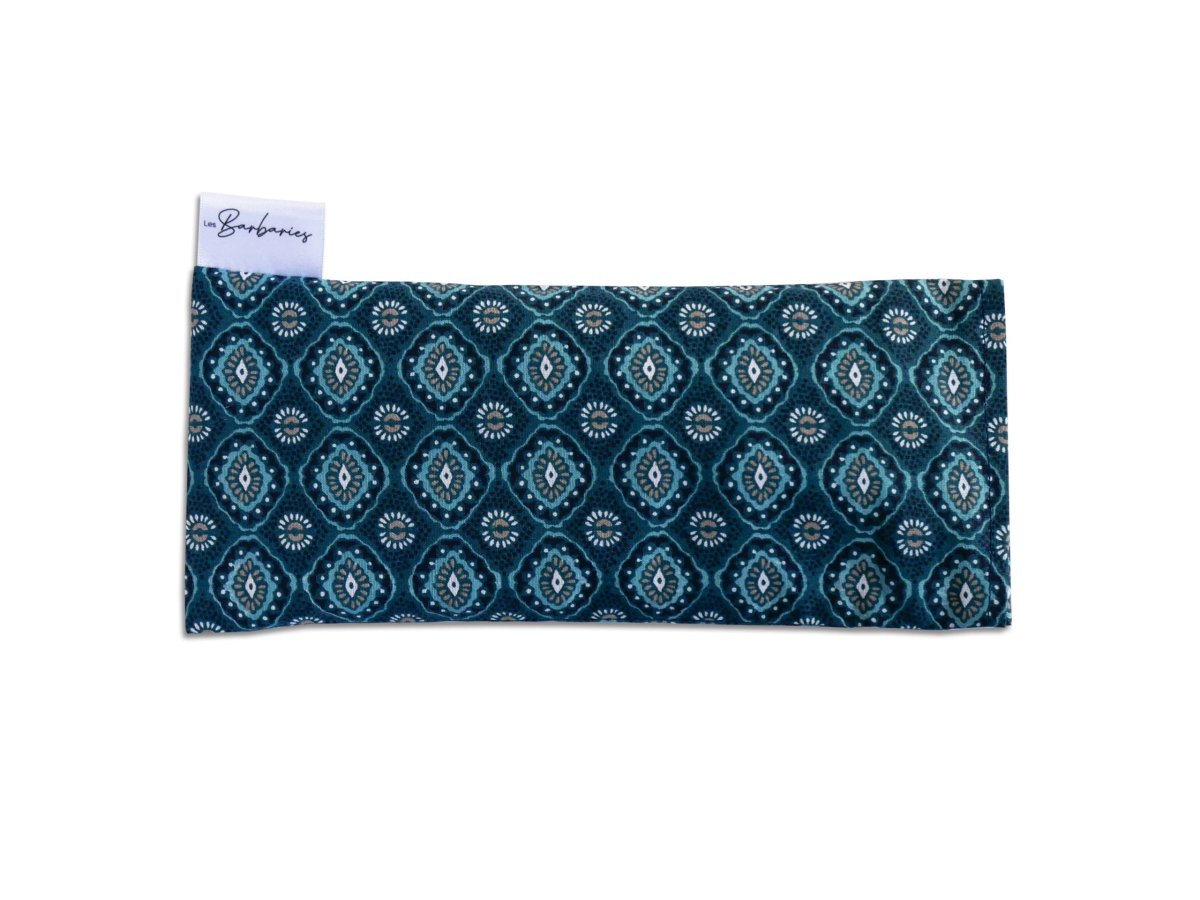 Eye Pillow : coussin relaxant yeux – Bleu ethnique
